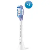 Philips Premium Gum Care HX9055/87 Bürstenköpfe (5er-Pack), 5 Stück(e), Weiß, 3 Monat( e), Weich, 62000 Bewegungen pro Minute,