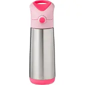 B.Box Insulated Drink Bottle Thermosflasche mit Strohhalm Flamingo Fizz 1 St.