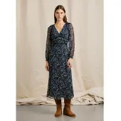 Pepe Jeans für Damen. PL9537732 Mayra Kleid schwarz (L), Lässig, Polyester, Langarm