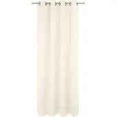 Wirth Vorhang "Newbury" Gr. 1, beige (creme), B:130cm H:145cm, Jacquard, Baumwolle, Polyester, Gardinen, Vorhang