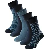 Schiesser Socken "Bluebird", Herren, Gr. 39-42, blau (909, sonstiges), Baumwollmischung, Socken Socken, druckfreier Bund, Fersen und Zehen handgekettelt, Cotton-Mix