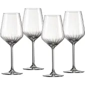 Ritzenhoff & Breker Weißweinglas "Jive", transparent, B:8cm H:21,5cm Ø:8cm, Glas, Trinkgefäße, Weißweinglas, 4er Set, je 370 ml