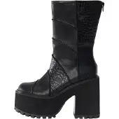 Buffalo Damen Elegante Stiefel Killah Patch Boot 1220080 Schwarz