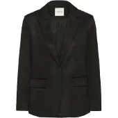Cream Blusenblazer "Blazer CRCanna", Damen, Gr. XL, schwarz (pitch schwarz), Obermaterial: 95% Polyester PES. 5% Elasthan EL., Blazer Blusenblazer