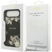 GUESS Grained Flowers Classic Logo Magsafe Iphone Air Handyhülle