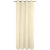 Wirth Vorhang "Umea" Gr. 1, beige (hellbeige), B:132cm H:145cm, Jacquard, Polyester, Gardinen, Vorhang