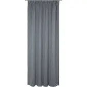 Wirth Vorhang "Torbole" Gr. 1, blau (dunkelblau), B:132cm H:145cm, Jacquard, Baumwolle, Polyester, Gardinen, Vorhang