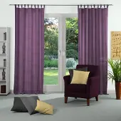 Wirth Vorhang "Niederau" Gr. 1, lila, B:132cm H:145cm, Jacquard, Polyacryl, Polyester, Gardinen, Vorhang
