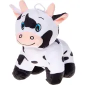 Duckiez pluche knuffel boerderijdieren - koe