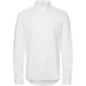Gant für Herren. 3250271 Weißes Regular Fit Hemd aus elastischem Piqué-Strick (L), Lässig, Baumwolle, Langarm