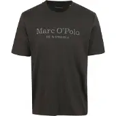 Marc O'Polo T-Shirt Logo Anthrazit - XXL