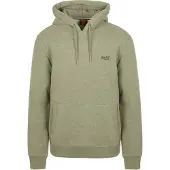 Superdry für Herren. M2014404A Essential Logo Hoodie grün (XXL), Lässig, Baumwolle
