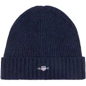 Gant Mütze Shield Woll Beanie Unisex Marine