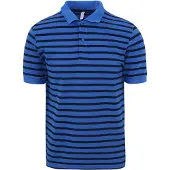 Sun68 Poloshirt Streifen Royal Blau