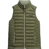 Superdry für Damen. W5011892A Fuji Lite wattierte Weste grün (XXS), Lässig, Nylon
