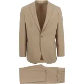 Suitable Travel Tech Herrenanzug Beige