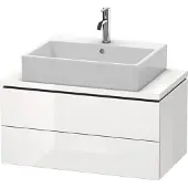 Duravit Konsolenunterschrank L-CUBE 400x820x477mm flannel grey seidenmatt