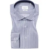 Eterna Langarmhemd "SLIM FIT", Herren, Gr. 42, Normalgrößen, navy, Twill, 100% Baumwolle, schmal, Manschette, Hemden Langarmhemd, NON IRON (bügelfrei)