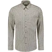 No-excess Hemd mit Musterdruck Multicolour - XXL