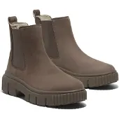 Timberland für Damen. TB0A2FK2EM51 Greyfield Mid taupefarbene Chelseastiefel aus Leder (36 W), Wohnung, Keine, Lässig, Nachhaltig