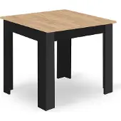 Leobert NP 80x80 Esstisch, Ausführung "Artisan", mit schwarzen Beinen