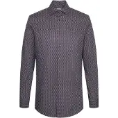 Seidensticker Businesshemd "Schwarze Rose", Herren, Gr. L (41), normale Ärmellängen, braun, 100% Baumwolle, bedruckt, tailored fit, 2-Knopf-Manschette, Hemden Businesshemd, Shaped 1/1 Kentkragen Druck
