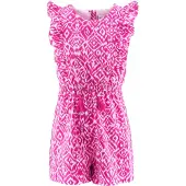 Happy girls Sommerkleid "Jumpsuit", Mädchen, Gr. 104, EURO-Größen, Stoff, rosa (deep pink), Stoff, 100% Baumwolle, normal, Kleider Sommerkleid