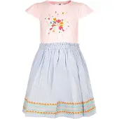 Happy girls Sommerkleid "Mädchenkleid", Mädchen, Gr. 134, EURO-Größen, rosa (rose), Stoff, 100% Baumwolle, normal, Kleider Sommerkleid