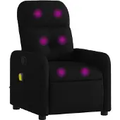 vidaXL Massage-Relaxsessel, schwarzer Stoff
