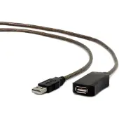 Cablexpert USB A/USB A M/F 10m, 10 m, USB A, USB A, USB 2.0, Männlich/Weiblich, Schwarz