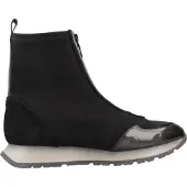 Hispanitas für Damen. HI254354 Leder-Stiefeletten Sport Kansas schwarz (41), 3 bis 5 cm, Reißverschluss, Lässig