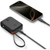 Spigen Essential 10000 mAh 30W Power Bank (Built in Cable) - black - 10000 mAh