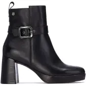 Carmela für Damen. 16253304-NEGRO Lederstiefeletten 162533 schwarz (40), Wohnung, Reißverschluss, Lässig