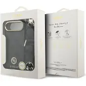 GUESS case passend für IPHONE 17 Air kompatibel mit MagSafe GUHMP17MP4G4DCSK (PU W/ Strass Logo & Big Strap Metal Buttons) black