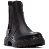 Refresh für Damen. 17302601-NEGRO Stiefelette 173026 schwarz (36), Wohnung, 1 bis 3 cm, Reißverschluss, Lässig