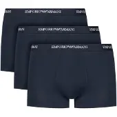 Emporio Armani für Herren. EM000259_AF14132 Set mit 3 marineblauen Boxershorts (XXL), Schwarz, Heimtextilien, Synthetisch