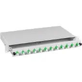 EFB Elektronik BA71533.6 Spleißbox E2000-APC 9/125μ OS2 ausziehbar 6 Pigtails abgesetzt/12 Kuppl. BA715336