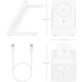 Aisens ASCH-15W4WC063-W, Drinnen, USB, Kabelloses Aufladen, Weiß