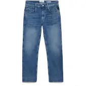 Replay Slim-fit-Jeans "Anbass", Herren, Gr. 30, Länge 34, blau (medium blau 928), Denim/Jeans, Obermaterial: 99% Baumwolle, 1% Elasthan, slim fit normal, Jeans Slim-fit-Jeans