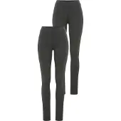 Ysabel Mora Leggings , Damen, Gr. L, N-Gr, grau (anthrazit), Single Jersey, Obermaterial: 95% Baumwolle, 5% Elasthan, eng lang, Hosen Leggings