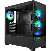 CoolBox GA250 Vision, Tower, PC, Schwarz, ATX, micro ATX, Mini-ITX, SGCC, Gehärtetes Glas, 40 cm