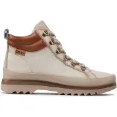 Pikolinos für Damen. W3W-8564C1 Off-white Vigo Leder-Stiefeletten (40), Weiß, 1 bis 3 cm, Reißverschluss, Lässig