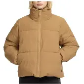 Selfhood - Women's Short Puffer - Winterjacke Gr S beige