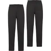 Fruit Of The Loom Sweathose , Herren, Gr. XXL, N-Gr, schwarz, Sweatware, Obermaterial: 80% Baumwolle, 20% Polyester, unifarben, lang, Hosen Sweathose, Jogger mit offenem Beinabschluss