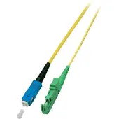 EFB Elektronik O0923.3 Simplex LWL Patchkabel E2000/APC-SC OS2 3m 3,0mm Gelb 9/125μm O09233