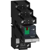 Schneider Electric Electric RXM2AB2P7PVS Miniaturrelais 2W 10A 230VAC LED Prüftaste Sockel getr. Bügel Schild montiert - 30 Stück