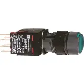Schneider Electric XB6AF3B1B Leuchtdrucktaster, grün Ø 16, flach, m. Rastung, 24 V, 1S