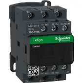 Schneider Electric LC1D18KUE Leistungsschütz LC1D 3p, +1S+1Ö, 7.5 kW, 18 A, 400 V AC3, Spule 100-250 V AC/DC