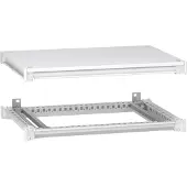 Schneider Electric Unterer und oberer Rahmen, PrismaSeT HD, für elektrische Gehäuse B 700 x T 500 mm, inklusive Dach, RAL9003 NSYSFNC75ED