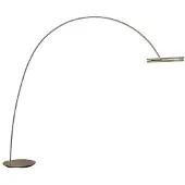 Paul Neuhaus LED-Stehlampe Loop-Bow, bronzefarben, Ausladung 290 cm